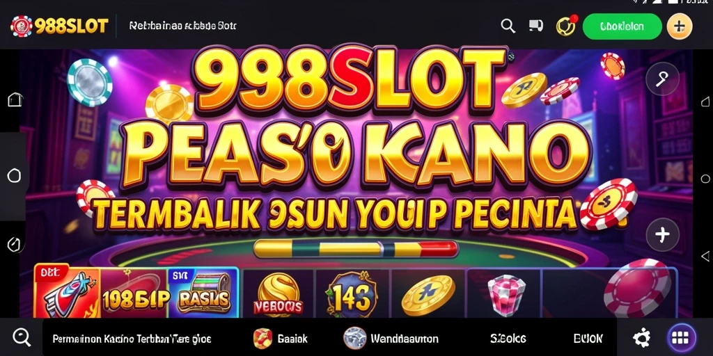 Tampilan utama gameplay 988SLOT dengan mesin slot yang menarik.