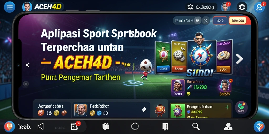 Tampilan utama ACEH4D dengan fitur taruhan olahraga yang menarik.