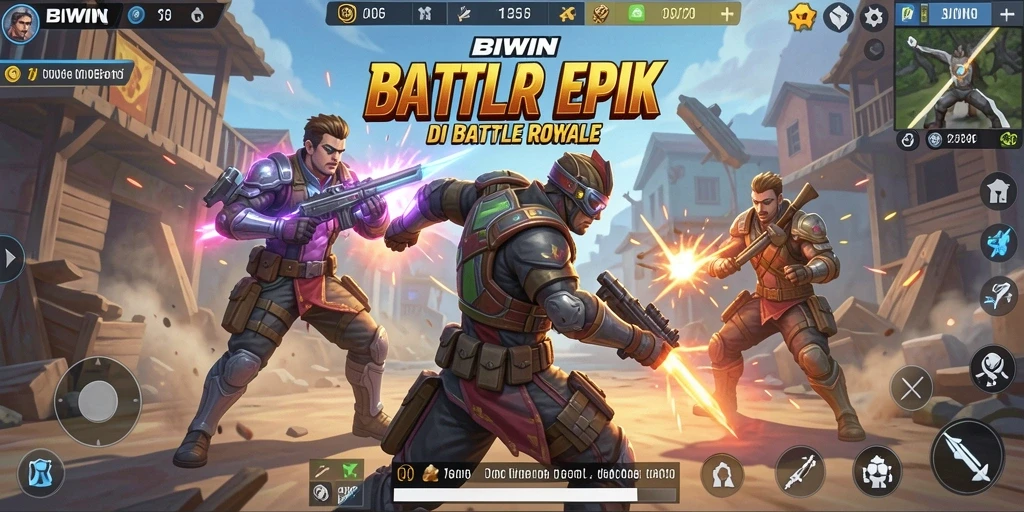 Gameplay menegangkan dalam pertempuran Battle Royale.