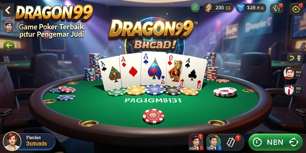Tampilan gameplay DRAGON99 dengan suasana Poker yang menarik.