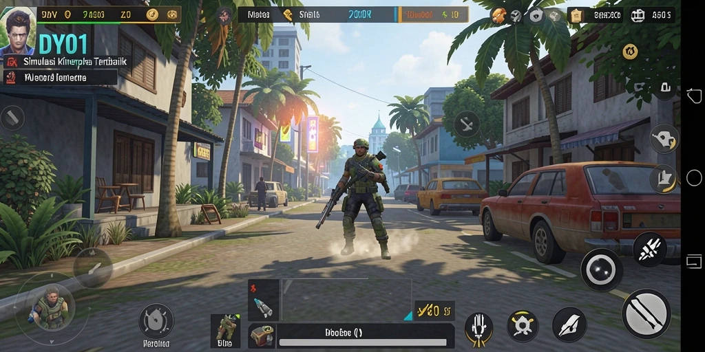 Tampilan gameplay menarik dari DY01 yang menunjukkan simulasi mendalam.