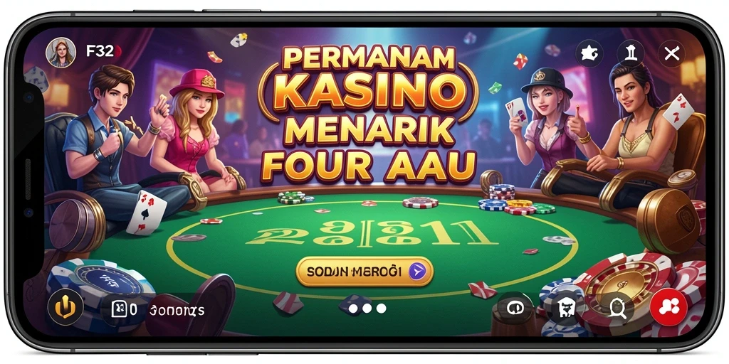 Menampilkan gameplay menarik dari aplikasi kasino F32.