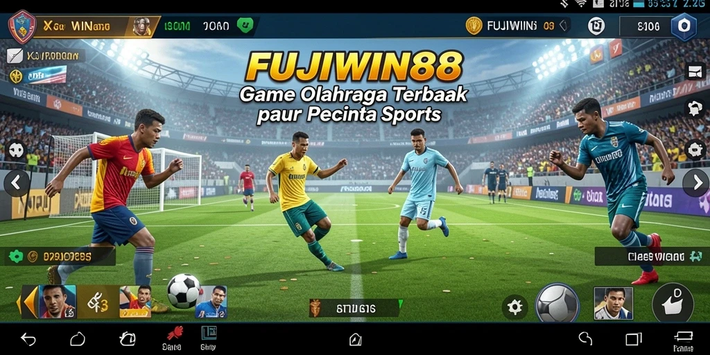 Tampilan screenshot utama FUJIWIN88 menunjukkan aksi permainan olahraga yang seru.