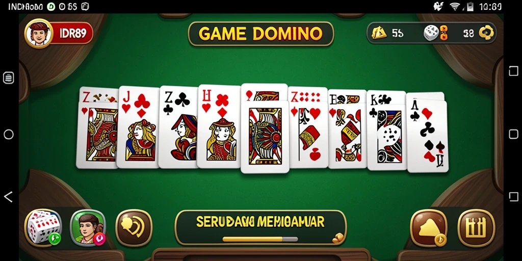 Tampilan keseruan gameplay Domino di IDR89 yang menarik.