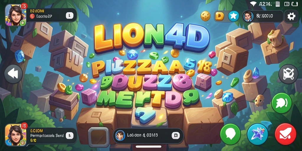 Screenshot gameplay LION4D dengan tantangan puzzle menarik.
