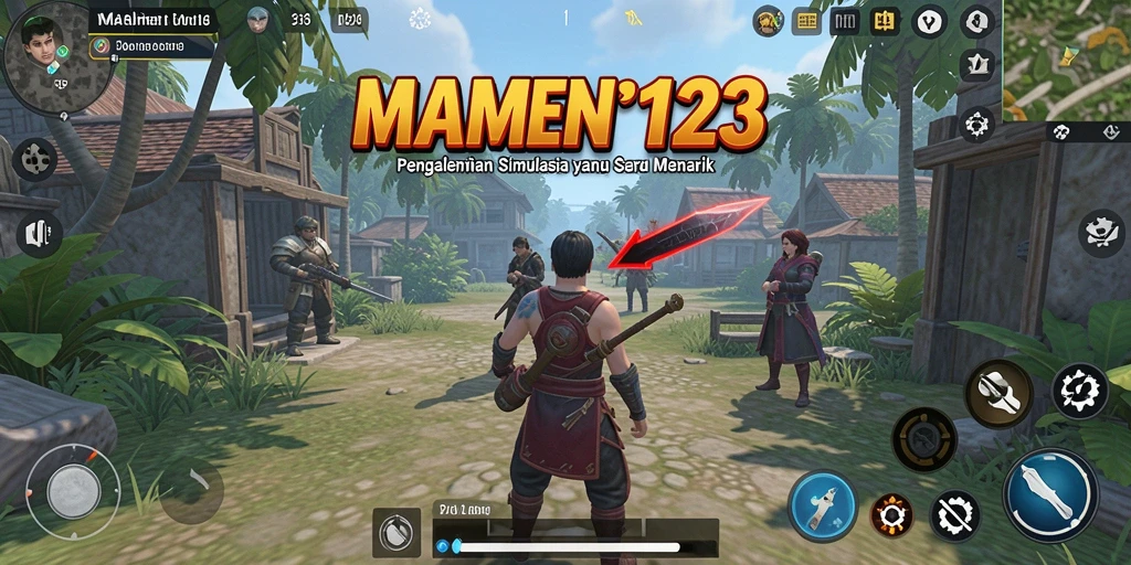 Tampilan gameplay MAMEN123 yang menarik dan penuh warna.