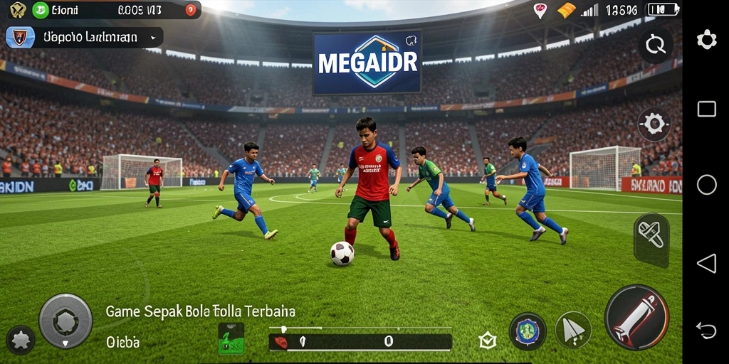 Tampilan gameplay MEGAIDR yang menegangkan dan dramatis di lapangan.
