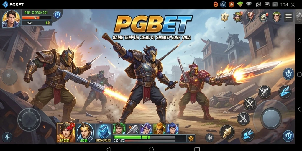 Tangkapan layar utama PGBET menampilkan aksi sengit dalam gameplay TPS.
