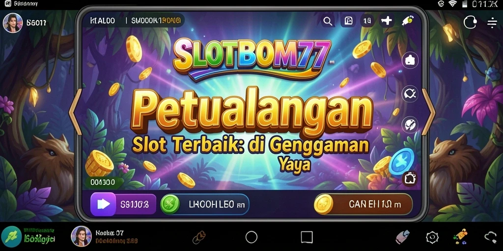 Tampilan gameplay SLOTBOM77 yang penuh warna dan menarik.