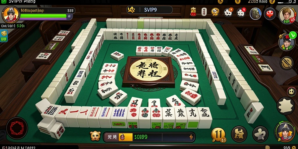 Tangkapan layar menampilkan gameplay Mahjong yang seru di SVIP9.