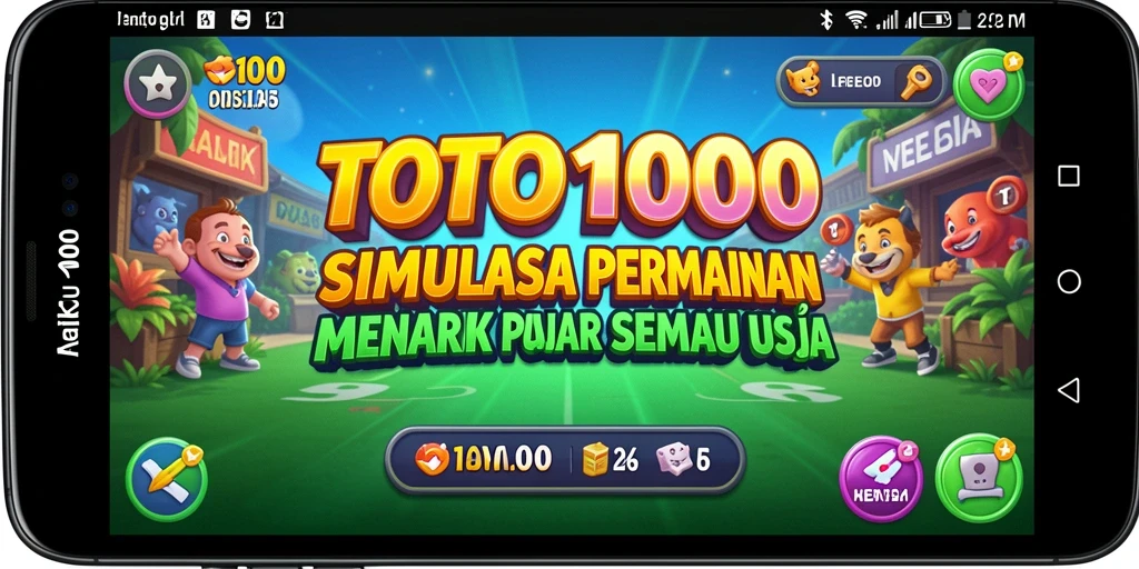 Tampilan gameplay TOTO1000 dengan simulasi yang realistis dan menantang.